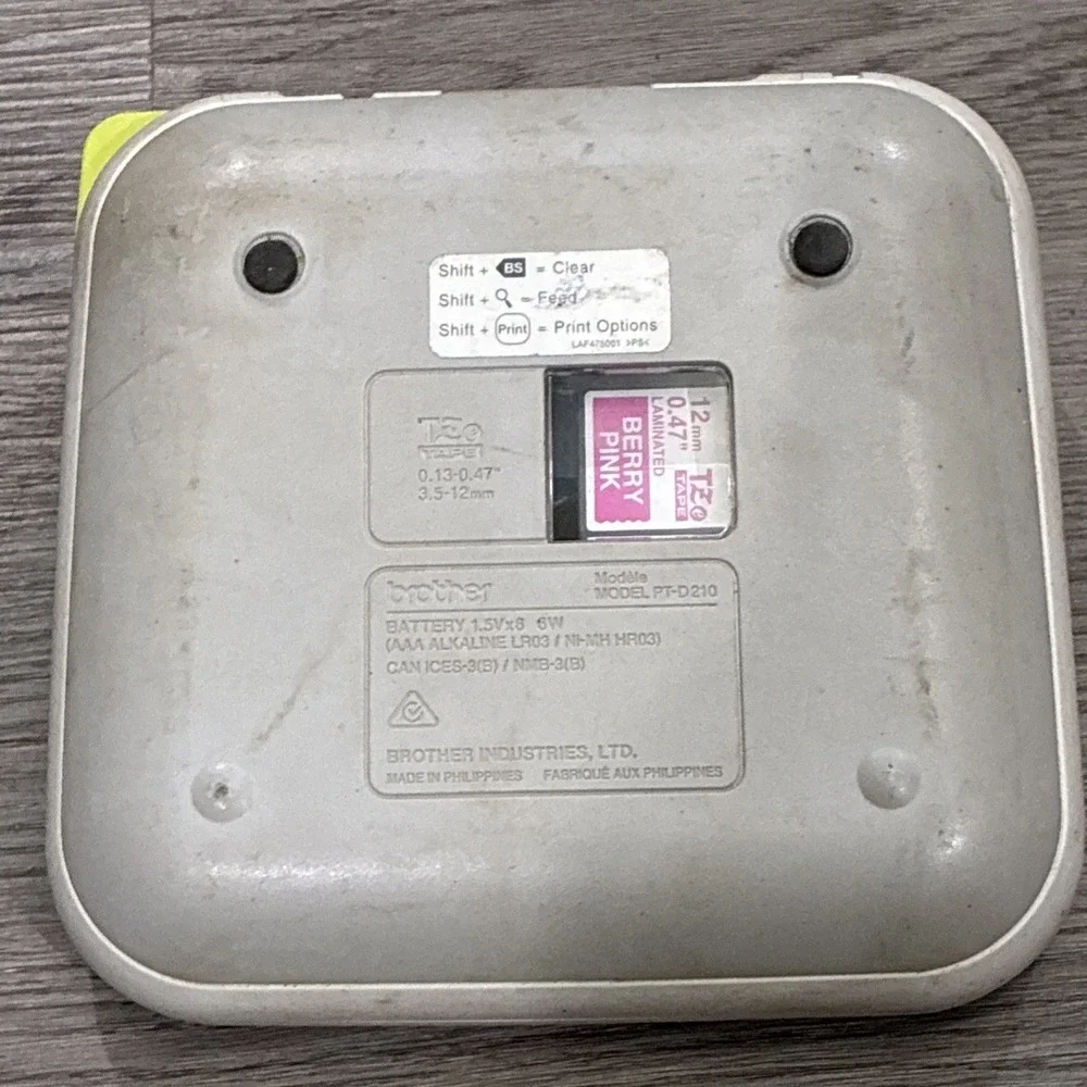 USED Brother P-Touch PT-D210 Handheld Label Maker